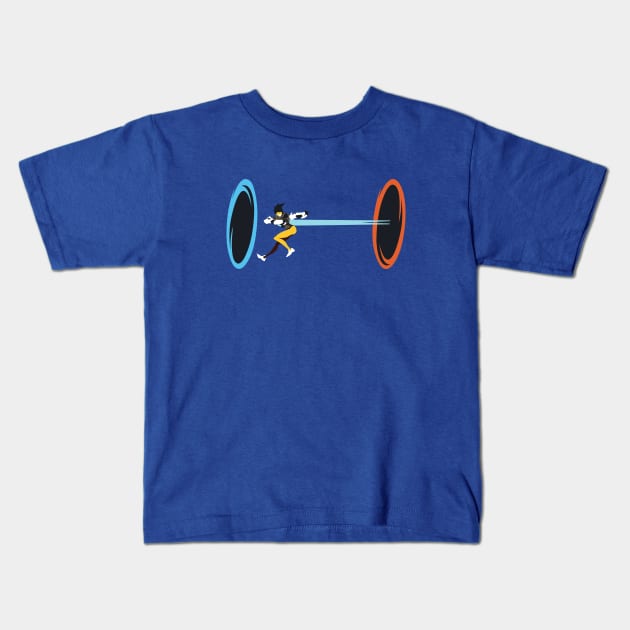 Portal Tracer Kids T-Shirt by Coconut